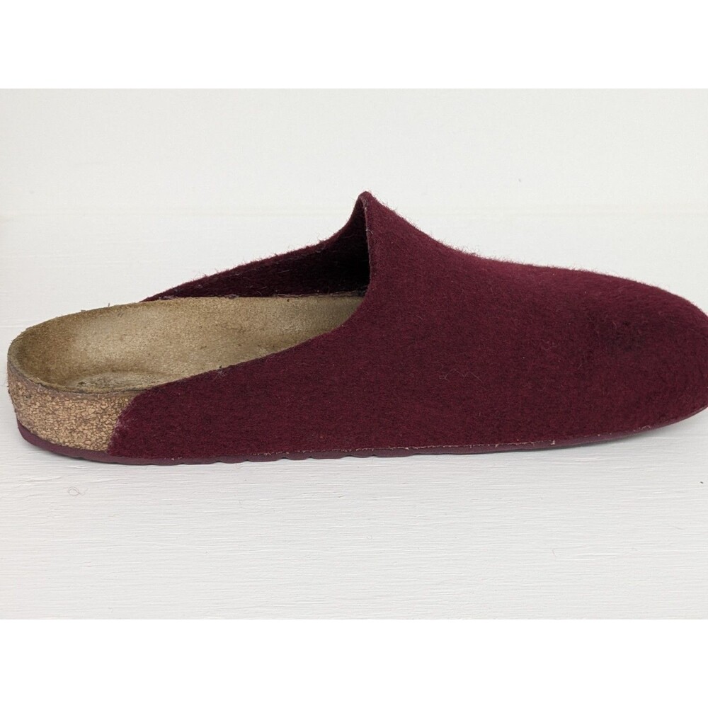 Birkenstock Amsterdam Felt Clog Burgundy Mens Size 40 EU 10 US - Picture 6 of 10
